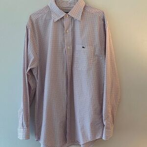 Vineyard Vines Red and Blue Gingham Shirt